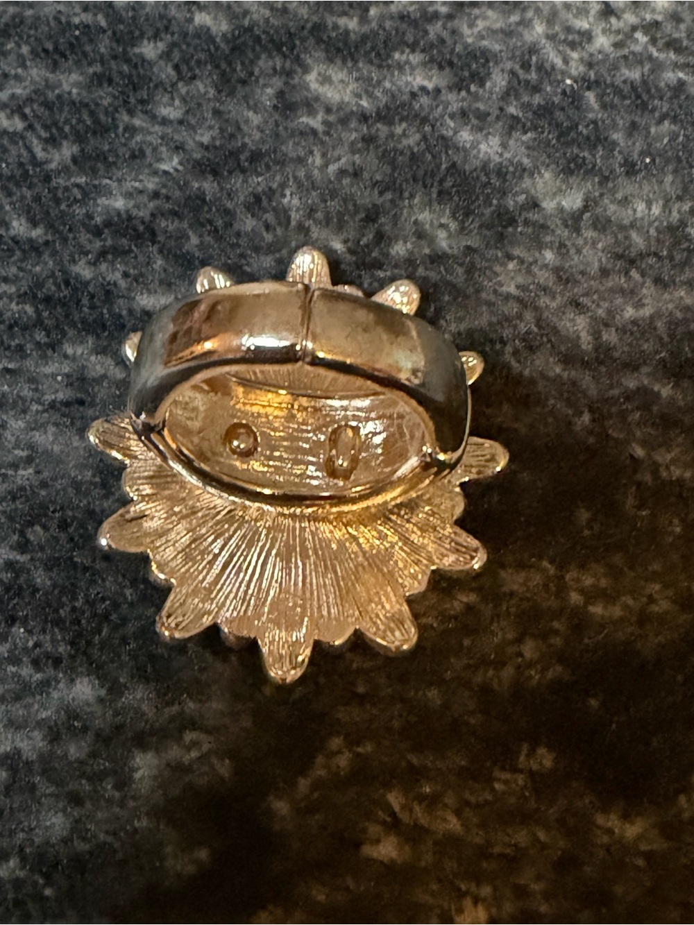 Southwestern Multicolor Statement Ring Silver Tone Stretch Size 7 - Picture 4 of 7